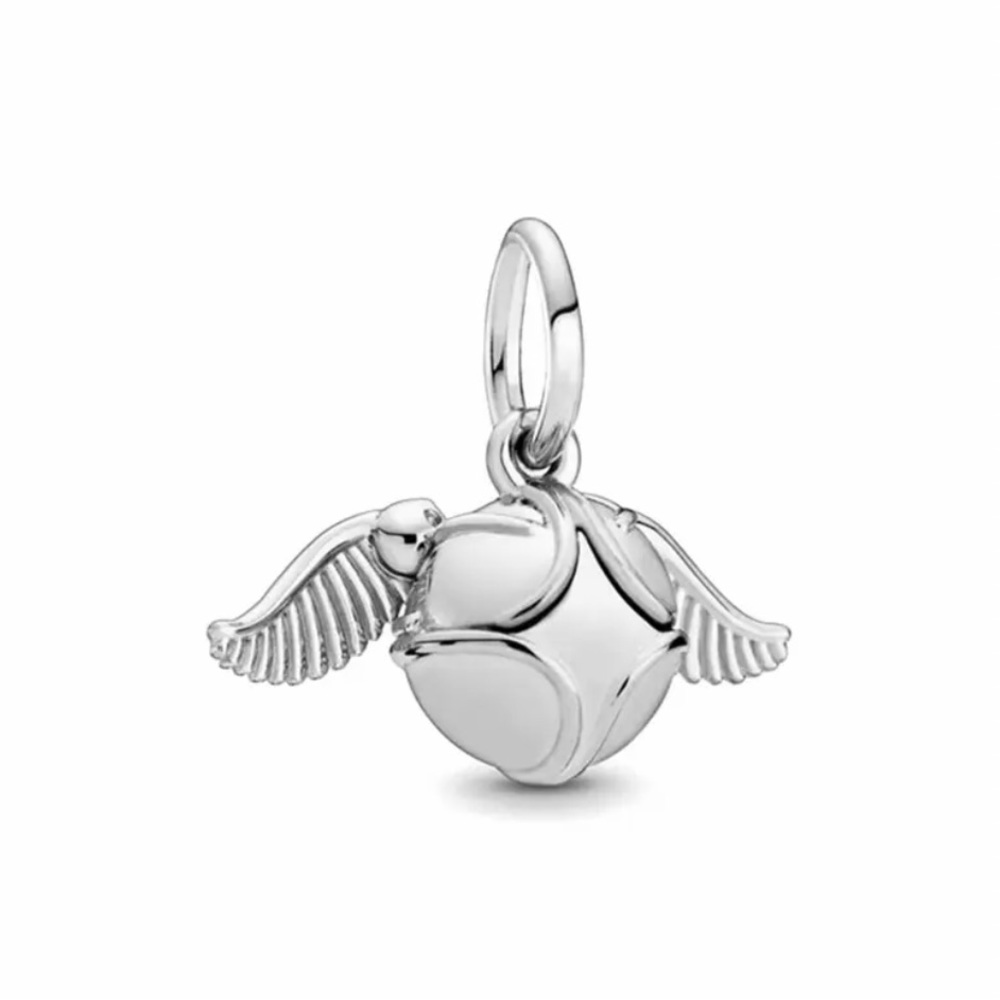 NWOT Harry Potter Golden Snitch Pendant Dangle Charm Sterling Silver 925
